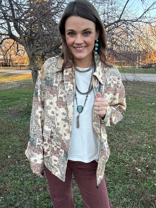 The Perfect Paisley Field Coat