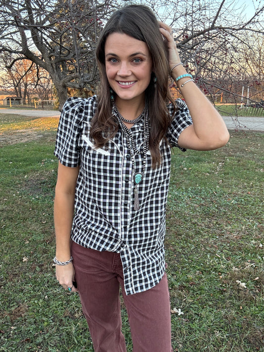 The Red River Gingham Top