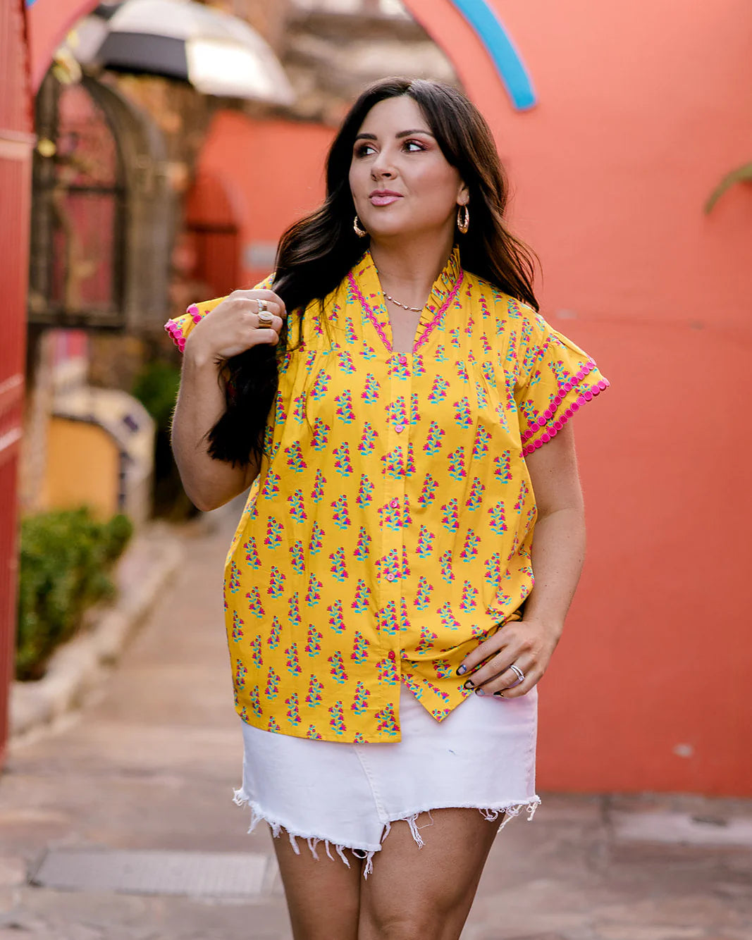 Millie Top-Yellow