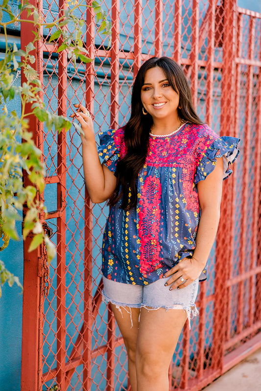 Kinley Top- Navy