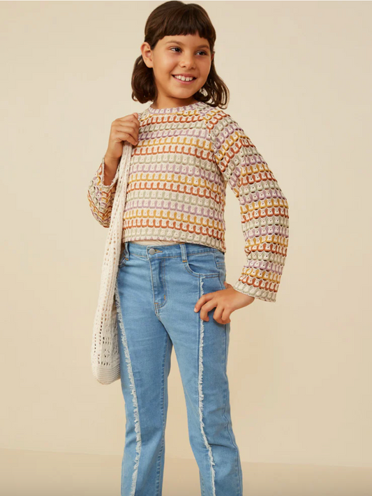 The Mandi Multicolor Loose Knit Relaxed Top