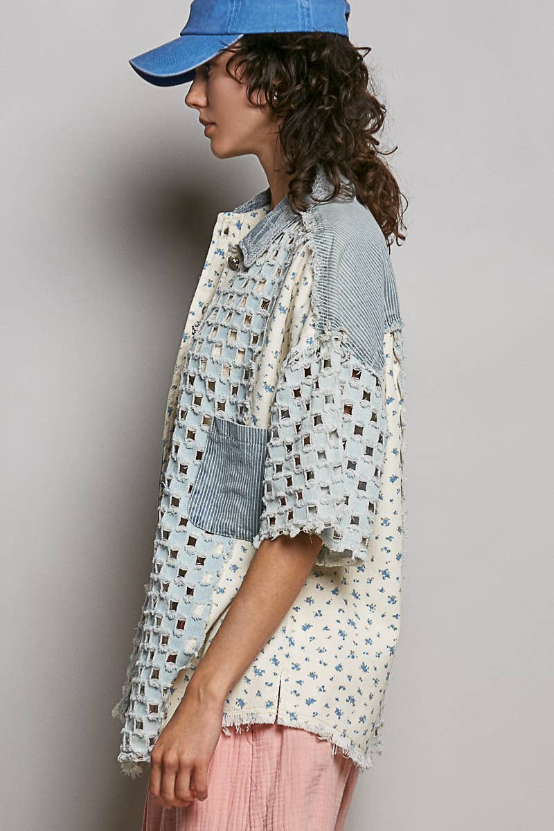 Boho Chic Denim Shacket