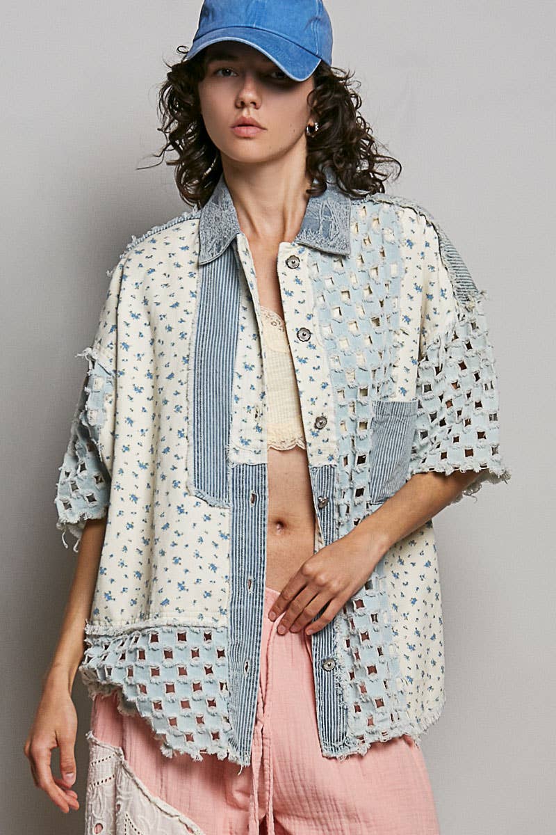 Boho Chic Denim Shacket
