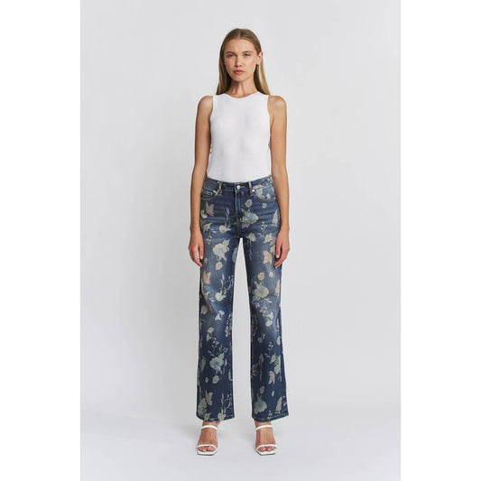 HIGH RISE WIDE LEG EMBELLISHMENT