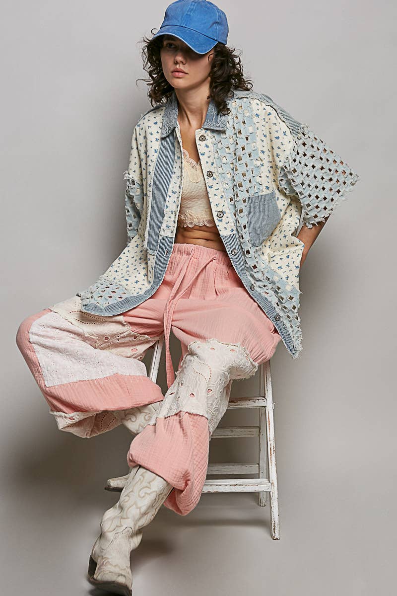 Boho Chic Denim Shacket