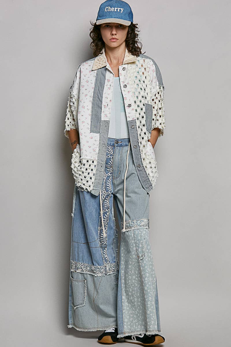 Boho Chic Denim Shacket