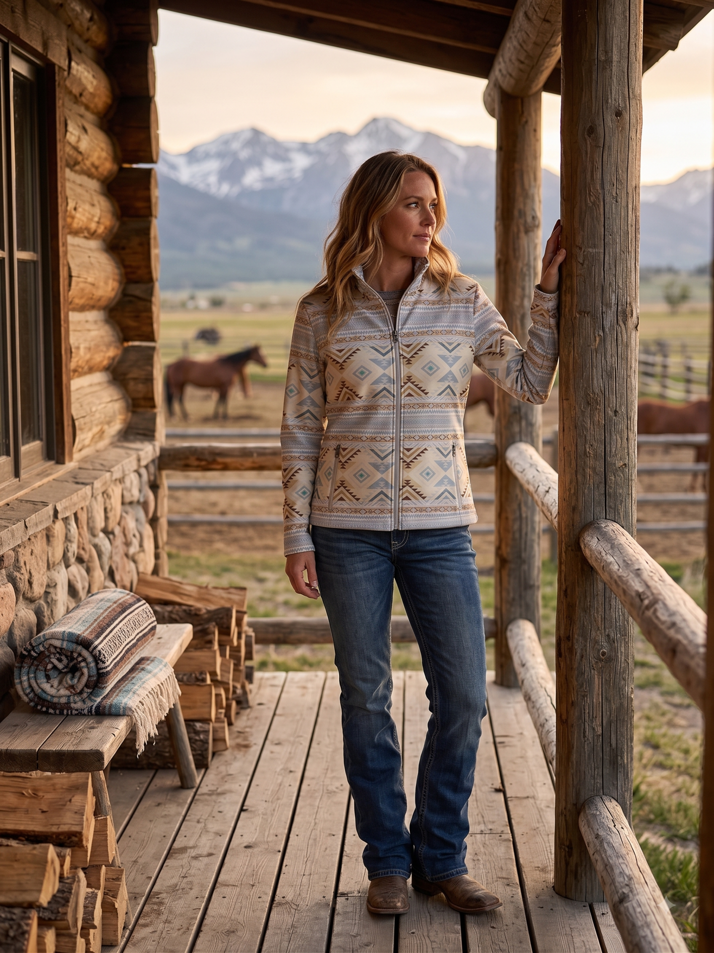 Ladies' Western Softshell Jacket