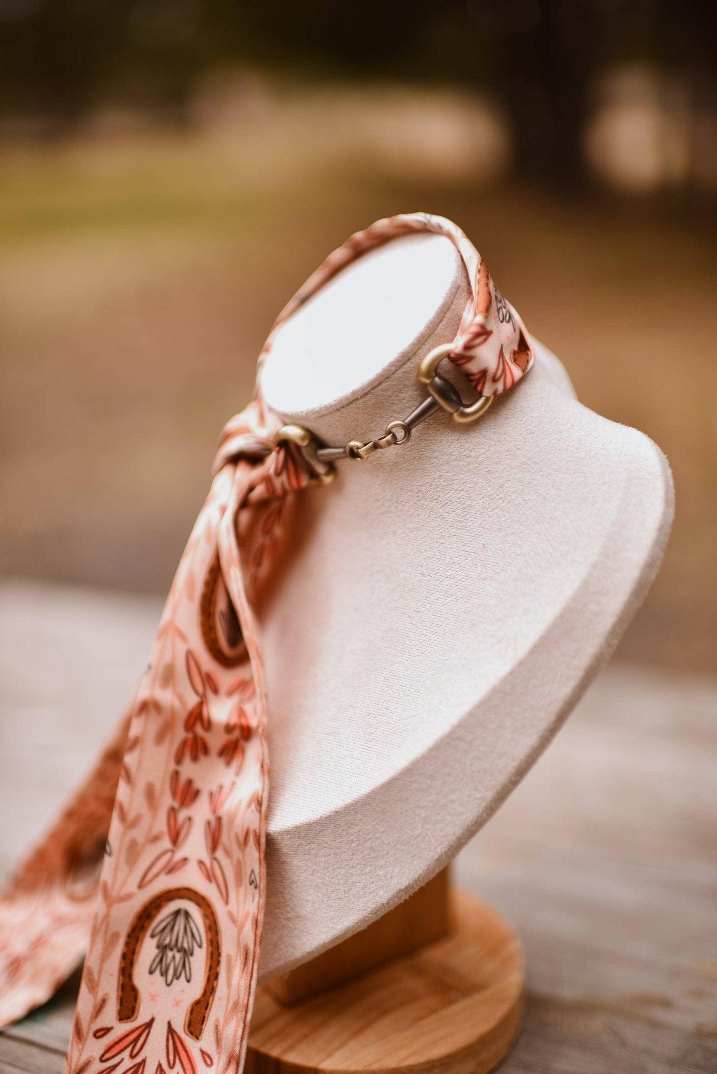 Snaffle Bit Twilly Scarf Slide Accessory in “Silver”