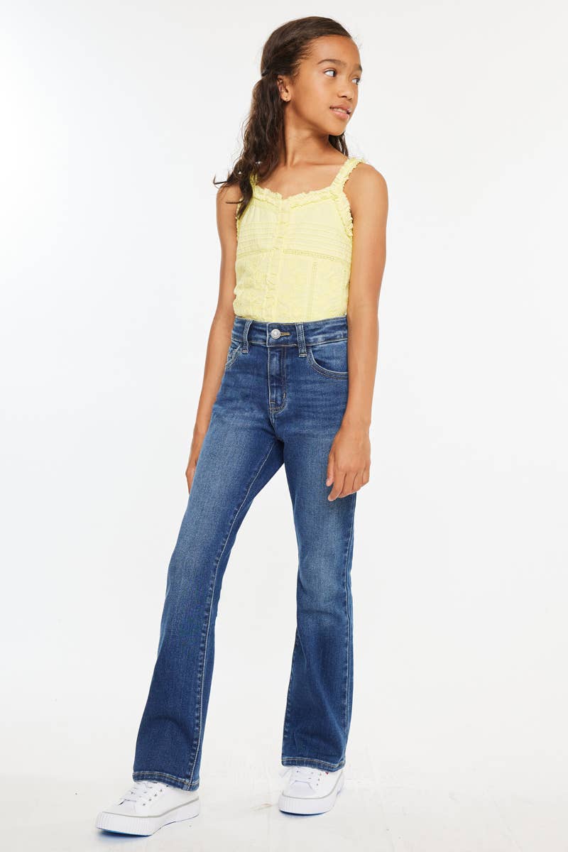 GIRLSHIGH RISE BOOTCUT JEANS