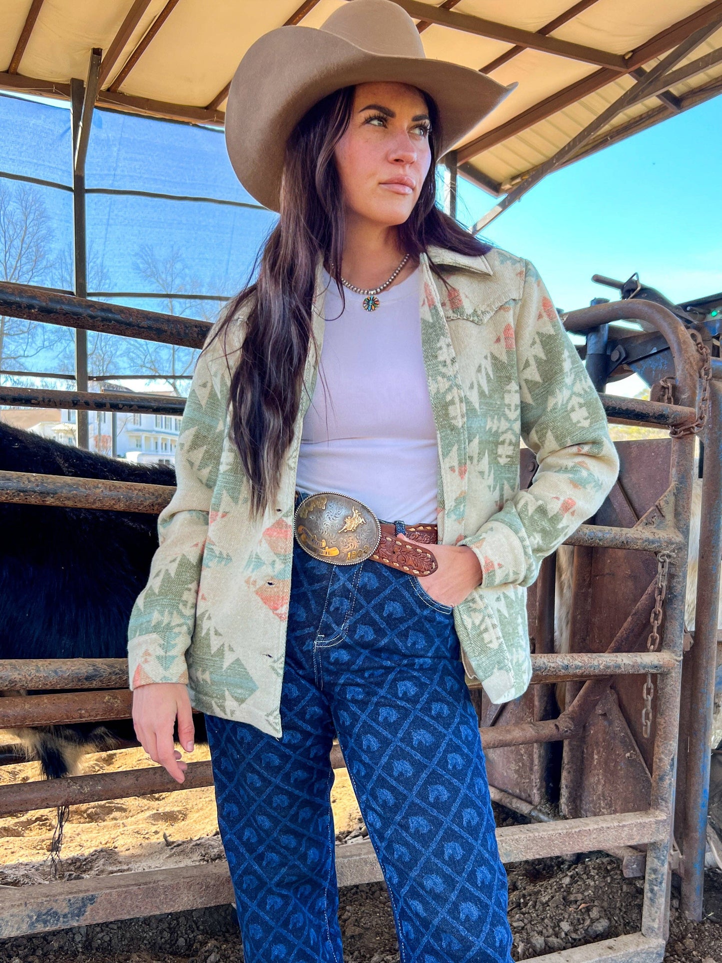 Ladies' Aztec Western Coat
