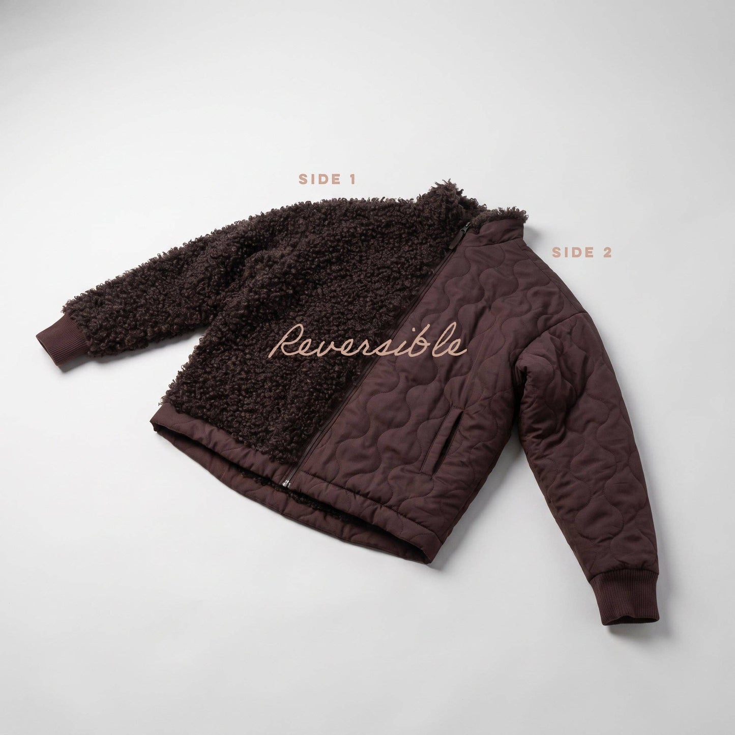 Willow Curly Fleece Reversible Jacket
