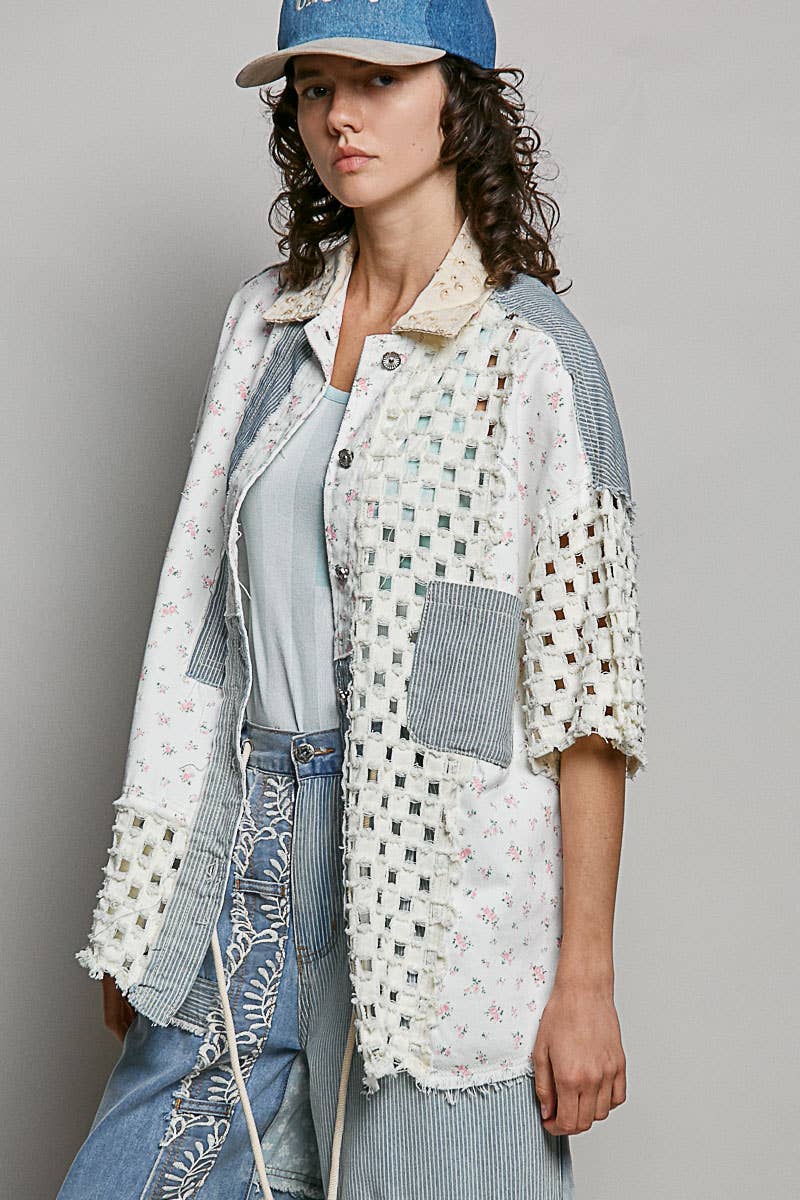 Boho Chic Denim Shacket