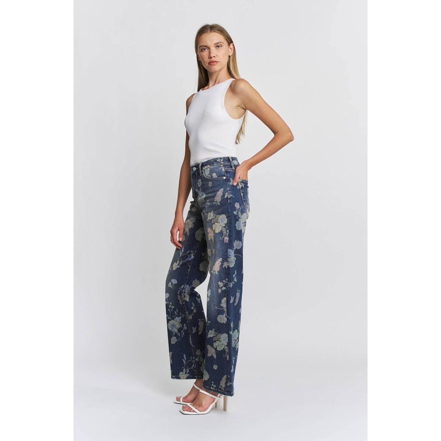 HIGH RISE WIDE LEG EMBELLISHMENT