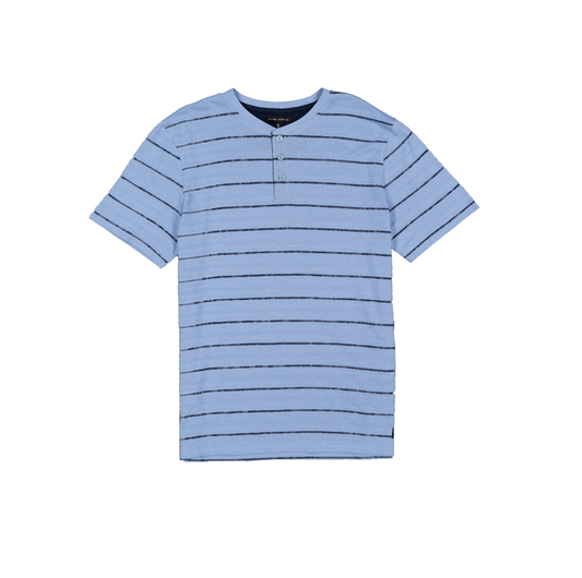 BOYS' STRIPED S/S HENLEY