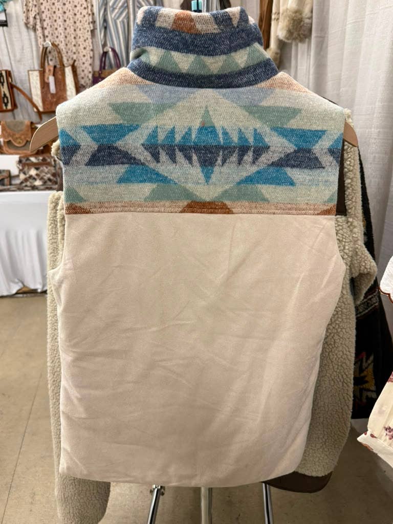 The Ranch Wife Aztec Yoke Vest