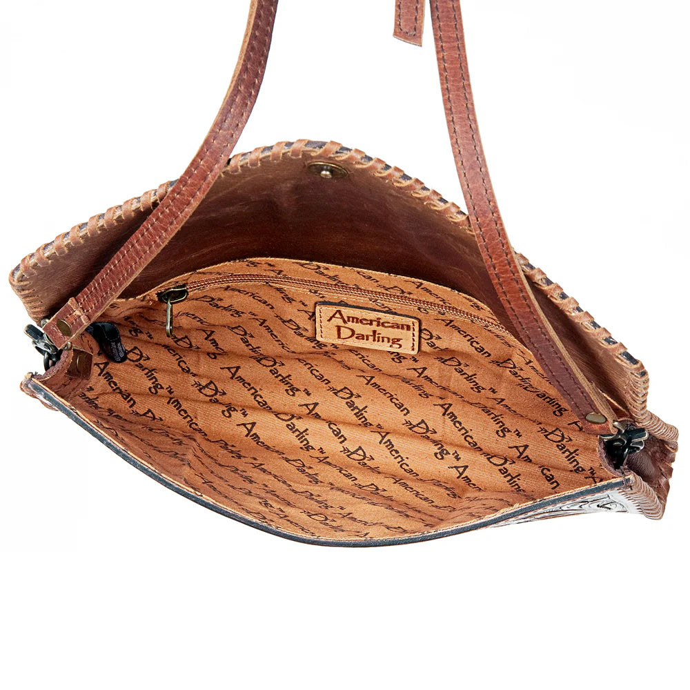 The Lexi Hand Tooled Clutch and Crossbody