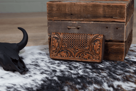 The Annie - Hand Tooled Wallet