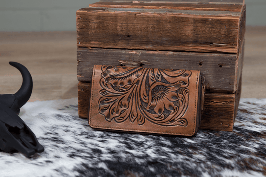 The Kailey - Hand Tooled Wallet